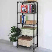 【居家cheaper】MIT尊爵耐重五層架35X60X150CM﹝兩色可選﹞(層架鐵架 置物架 伺服器架)