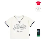 【FILA】KIDS 孩童款 吸濕排汗 開襟上衣-米白 1TEZ-4415-IV