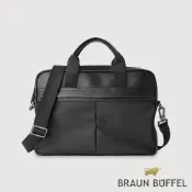 【BRAUN BUFFEL】雷諾瓦-TW1 公事包-黑色(德國小金牛台灣總代理)/BF707-67-BK