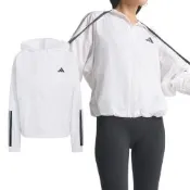 Adidas HYG WINDY 女款 白色 休閒 寬鬆 連帽 防風 外套 KC7655