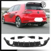 【品質保障】適用於VW福斯高爾夫 Golf7.5 GTI TCR款後下巴 高7.5 後包圍 擾流板 空力套件 防刮後保