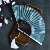 🍅歡樂購🍅 古典金屬骨架 鐵扇子 合金扇子 金屬 折扇 男 鋁合金 折扇 霸氣白色 流蘇 古風山河令 道具 手扇
