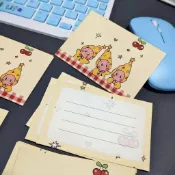 祝福卡片🎉可愛卡片 創意品味 萬用大卡片 可愛卡 通星星人留言卡 明信片生日節日祝福高顏值ins高級背景裝飾 祝願卡