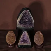 帝王紫 esp 紫水晶 金型 晶花 球花 財眼 鈦金 紫鈦 晶洞 小晶洞 恐龍蛋