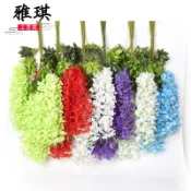 協貿國際日用品生活5館 仿真紫藤花丁香豆花壁掛藤條婚禮裝飾豆花枝仿真紫藤假花