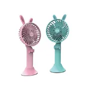 【小饅頭家電】[A級福利品‧數量有限]【DIKE】Bunny 馬卡龍手持涼風扇 / USB風扇 二色 DUF120
