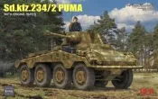 現貨！RFM  1/35  德國美洲獅 SD.KFZ.234/2 裝甲車/含引擎內構（RM-5110)