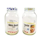 【GOOD LIFE 品好生活】彩色花朵鐵蓋玻璃罐（1000ml）(日本直送 均一價)