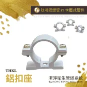 鈦鴻管 鋁塑管 鋁扣座 管座 固定牆面 開泰管 閉口鋁扣座 鋁材質 固定座 明管用管夾 外層粉烤漆白色 管座附螺絲