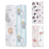 (店+)【aden+anais】迪士尼經典款包巾(2入)-多款可選 麗兒采家