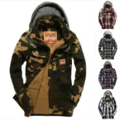 跩狗嚴選 極度乾燥 Superdry Huntsman 帽T 印度製 連帽 重磅 夾克 外套 帽可拆 四色 藍白紅格迷彩