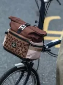 全球選品1館 生活百貨 犀牛前置brompton小布車頭包豬鼻包折疊車豬鼻車頭包車前包置物包
