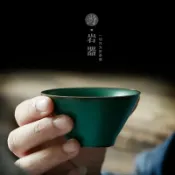 協貿國際日用品生活3館 復古陶瓷茶杯茶道杯子單個茶盞粗陶斗笠杯主人杯日式茶碗個人專用
