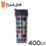 French Bull 點點幸福雙層保溫隨行杯400ml (買一送一)