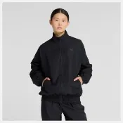 【NEW BALANCE】NB 黑色 拉鍊風衣外套 立領 女款 夾克外套 中性(WJ53517BK)