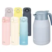 【THERMOS膳魔師】超值2入_不鏽鋼輕量彈蓋保溫瓶500ml+保溫壺1500ml(JNR-501/502+THS-1501)