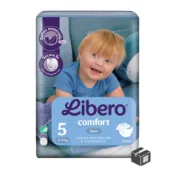 【維康 wellcare】Libero 麗貝樂 新升級嬰兒紙尿褲5號_24片/8包/箱 (共8包，共1箱)