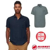 【MAMMUT 長毛象】男  輕量透氣快乾短袖襯衫/麻纖維與萊賽爾纖維混紡/ 1015-01800
