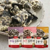 (店+)【CHARA 微百貨】韓國 東遠 海苔 脆片 脆餅 50g 原味 / 鮮蝦 / 蒜香 / BBQ / 泡菜