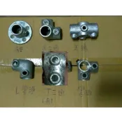 【鋼管先生】錏管接頭 6分轉接頭(彈簧夾 黑互仔 溫室材料 網室資材 夾扣 7字夾 壓膜 6分 4分 鐵管 u型夾)