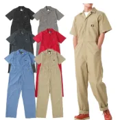【Dickies】美線Dickies 美國經典工裝 工作褲 短袖連身工作服 多色可選(美國進口平行輸入)