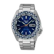seiko SK037 精工錶 5 Sports 4R36-15Z0B(SRPK65K1) 賽車風格棋盤格藍面機械錶 4