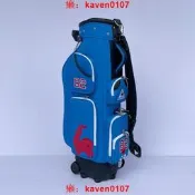 【風行嚴選】le coq sportif法國大公雞高爾夫球尼龍防水帶輪拉桿球桿球袋