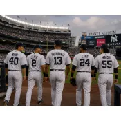 創信代理 MAJESTIC MLB 洋基隊 JETER, A-ROD,CANO 松井秀喜 排扣球衣 台灣製 庫存品會髒髒