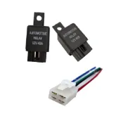(店+)【SLO】4P線組繼電器/繼電器插座 (12V 40A 4P 車用繼電器 繼電器 專用插座 配線簡單 強光線組改裝必備)