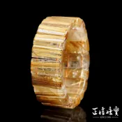 【正佳珠寶】金鈦晶 頂級高透體 寬版老礦包裹鈦 79.8g 金鈦晶手排