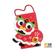 舞獅紅包袋 新年/春節/過年  不織布黏貼美勞DIY材料包 創意兒童教材【魁風小舖】