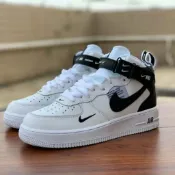 【日本代購】Nike Air Force 1 Mid 07 LV8 AF1 休閒鞋 黑 白 高筒 804609-103