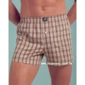 【西班牙 Abanderado】(8667b )男性舒適棉麻四角褲-淺咖啡中格(M/L)