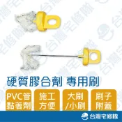 硬質膠合劑 專用刷 小刷 大刷 刷子附蓋 PVC塑膠管黏著劑 接著劑 黏合劑 塑膠管膠─ 台灣宅修隊