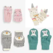 (最後2件~)英國 JoJo Maman BeBe 幼童保暖2用保暖手套 多款可愛造型