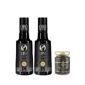 【Oro Bailen 皇嘉】皇家級Picual特級冷壓初榨橄欖油250ml+(松露含量15%)A.R頂級黑松露蘑菇醬90gx1