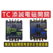 🔔隔日🔔(含稅) 有線路圖 添誠黑色繼電器 TENDEX RM-12 原廠公司貨 添誠電磁開關 TC添誠 正逆電磁接觸器