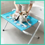 POOP 寵物沐浴支撐吊床支架,帶約束帶,用於指甲修剪護理