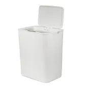 【太星電工】自動掀蓋垃圾桶12L(時尚白)TC120W (2台以上請分2單)