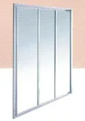淋浴拉門PS板，乾濕分離，一字三門(含安裝、門檻，寬151-160x 高185)員林淋浴拉門,彰化淋浴拉門,
