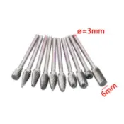 {singcoco} 刀頭柄 6mm×3mm 雙紋 單紋 鎢鋼旋轉銼 磨滾刀 大小滾刀 鎢鋼滾磨刀 鎢鋼刀 雕刻刀 滾刀