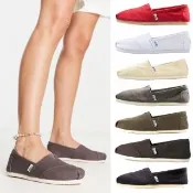 【TOMS】女 經典 素面 Classic Canvas 純色 舒適 休閒鞋 平底鞋 懶人鞋 帆布鞋 一腳蹬 百搭 多色任選