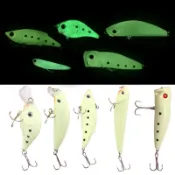 【現貨24小時發貨】10g/9cm全身夜光 帶釣魚鉤 浮水米諾 波趴路亞 vib 顫泳 瀋水鉛筆 路亞假餌 多節魚 釣具