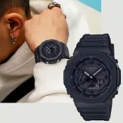 CASIO 卡西歐 G-SHOCK 街頭軍事系列八角電子錶 開學換新季 送禮推薦-黑 GA-2100-1A1