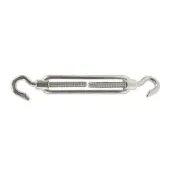 (店+)台灣製 4mm 鉤+鉤 鬆緊螺絲 材質: SUS304不銹鋼 型號 :YS311 白鐵螺絲伸縮器 中崙五金