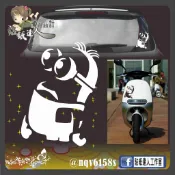 【貼紙達人工作室】小小兵 神偷奶爸 電影 標誌 鏤空 防水貼紙 車貼 玻璃窗貼 電腦割字貼紙 玻璃窗貼