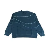 【Paul Smith】PAUL SMITH 跳色笑臉LOGO立體壓紋有機棉休閒長袖T恤(男款/深藍)