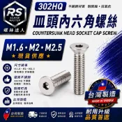 《螺絲達人》M1.6  M2  M2.5 白鐵 不鏽鋼螺絲 公制 皿頭內六角螺絲 平頭內六角螺絲 皿頭 內六角螺絲 螺絲