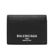 Balenciaga 巴黎世家 Credit Mini 迷你 三折 牛皮 卡夾 皮夾 短夾 黑色 8531482ABV01000