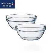 【Luminarc】法國樂美雅 強化玻璃金剛碗 6~14cm 沙拉碗 備料碗 佐料碗 透明金剛碗 玻璃碗